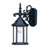 Narrow Matte Black Domed Hanging Lantern Wall Light - Homeroots