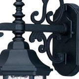 Narrow Matte Black Domed Hanging Lantern Wall Light - Homeroots - Flyclothing LLC