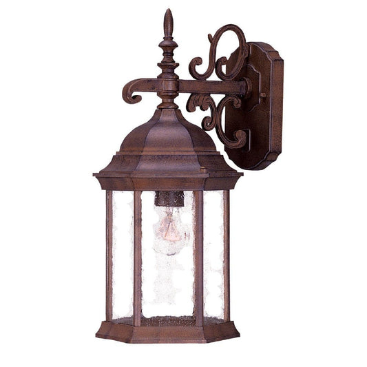 Narrow Brown Domed Hanging Lantern Wall Light - Homeroots