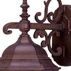 Narrow Brown Domed Hanging Lantern Wall Light - Homeroots