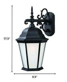Matte Black Domed Hanging Lantern Wall Light - Homeroots - Flyclothing LLC