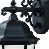 Matte Black Domed Hanging Lantern Wall Light - Homeroots - Flyclothing LLC