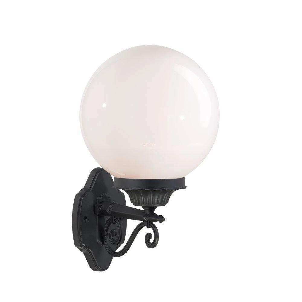 Matte Black Round Acrylic Globe Wall Sconce - Homeroots - Flyclothing LLC