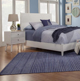 White Groovy 1 Drawer Wood Nightstand - Homeroots - Flyclothing LLC