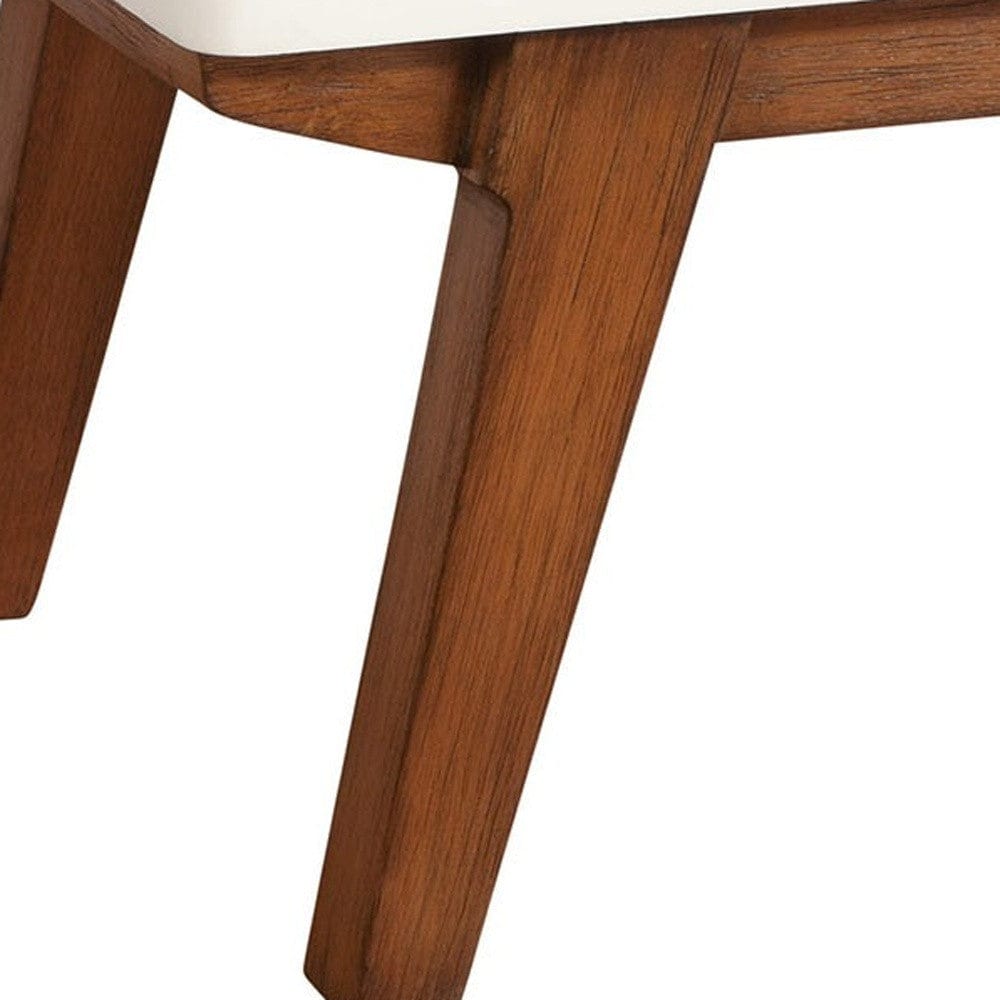 26" White Two Drawer Wood Nightstand - Homeroots - Flyclothing LLC