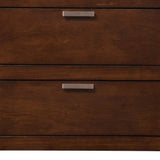 24" Brown Two Drawers Faux Wood Nightstand - Homeroots - Flyclothing LLC