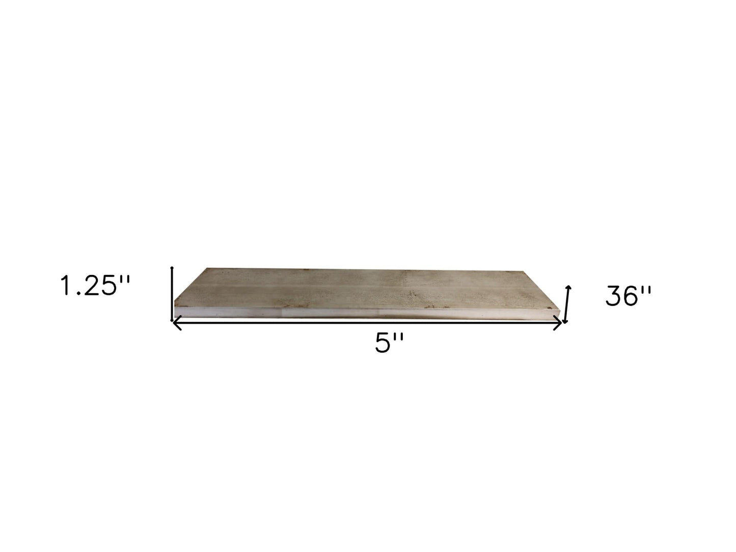 5" Solid Wood Wall Mounted Shelving Unit - Homeroots - Flyclothing LLC