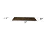 24" Solid Wood Wall-Mounted Shelving Unit - Homeroots - Flyclothing LLC