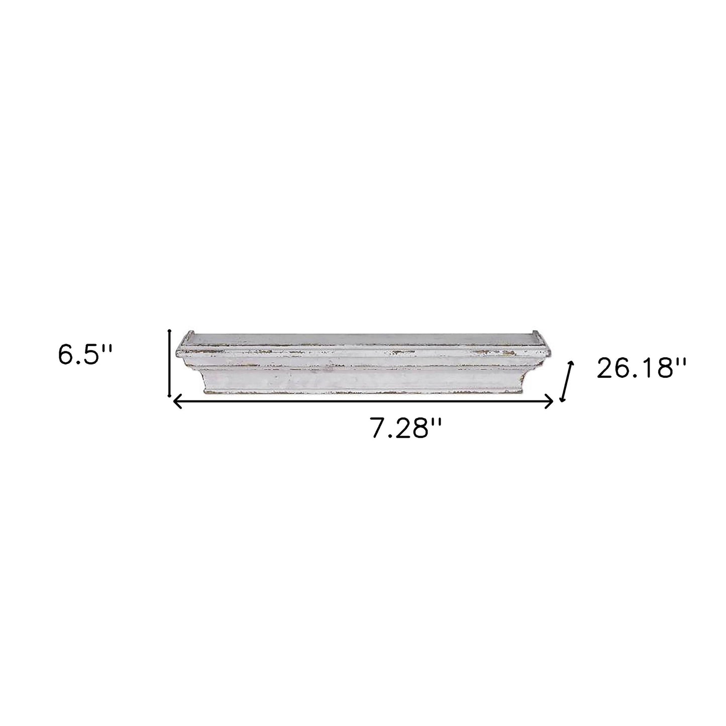 7" Wall Mounted Shelving Unit - Homeroots - Flyclothing LLC