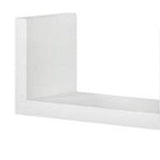 24" Two Shelves Solid Wood Wall Mounted Shelving Unit - Homeroots