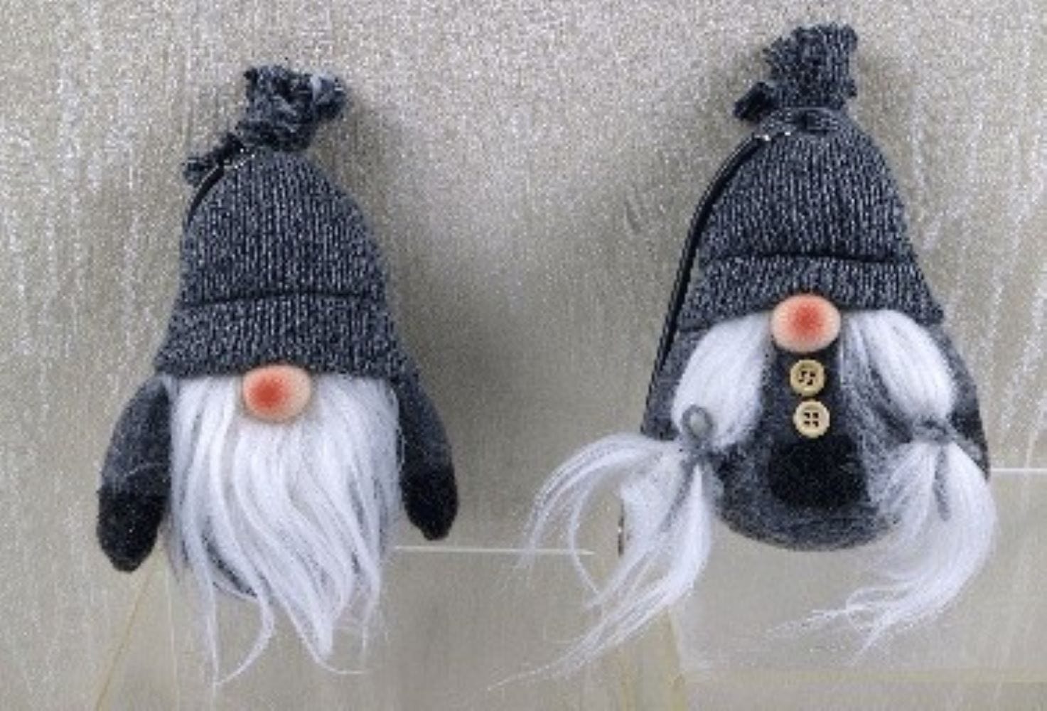 Set of 2 Boy and Girl Hanging Gnomes - Homeroots