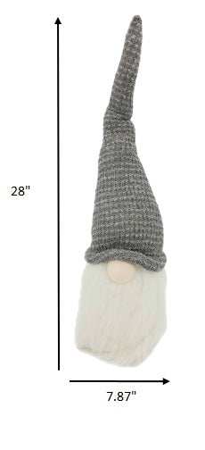 Grey Fabric Gnome with Ultra Long Hat - Homeroots - Flyclothing LLC