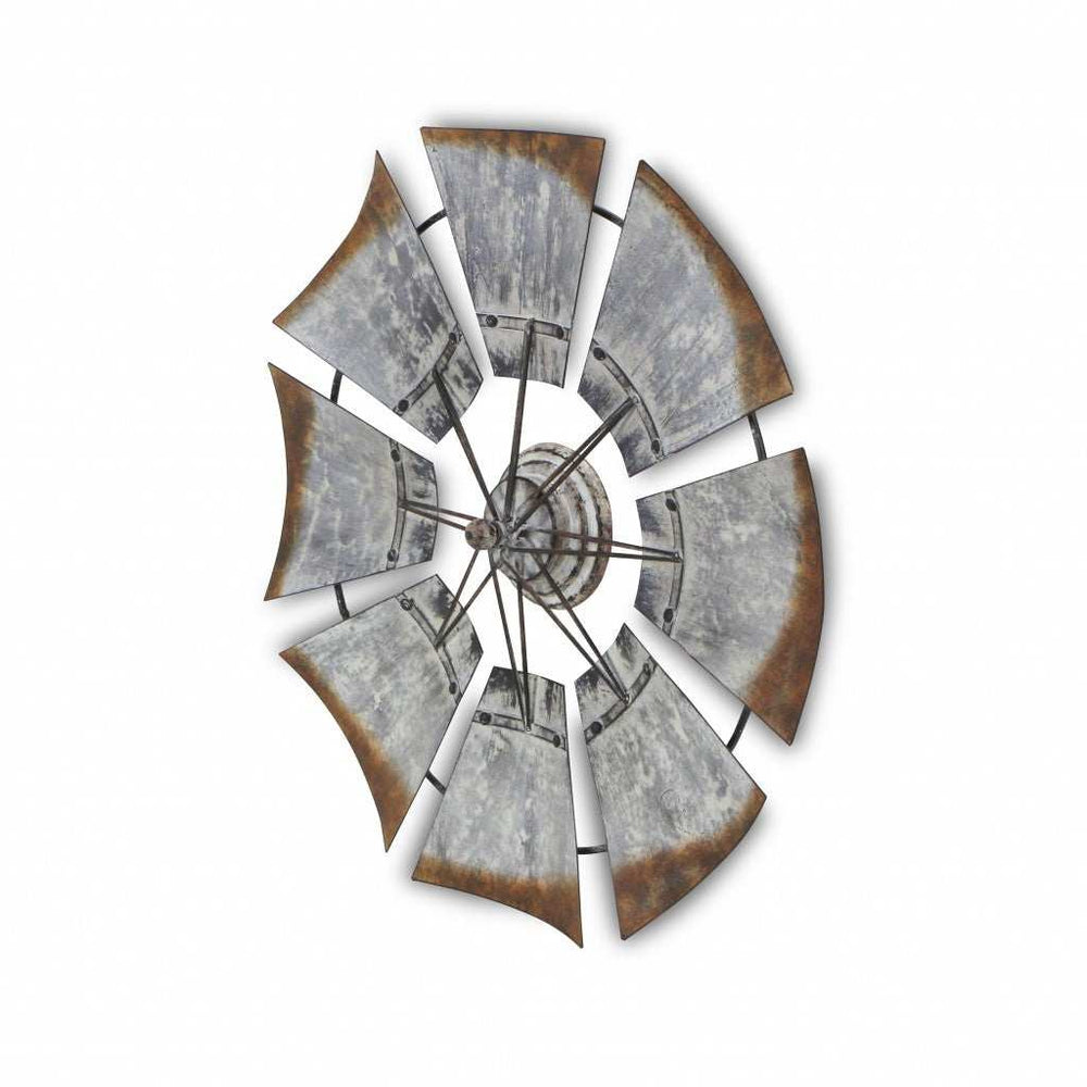 Metal Windmill Shaped Wall Decor - Homeroots - Flyclothing LLC