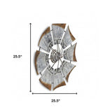 Metal Windmill Shaped Wall Decor - Homeroots - Flyclothing LLC