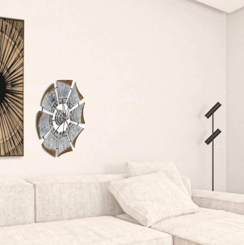 Metal Windmill Shaped Wall Decor - Homeroots - Flyclothing LLC
