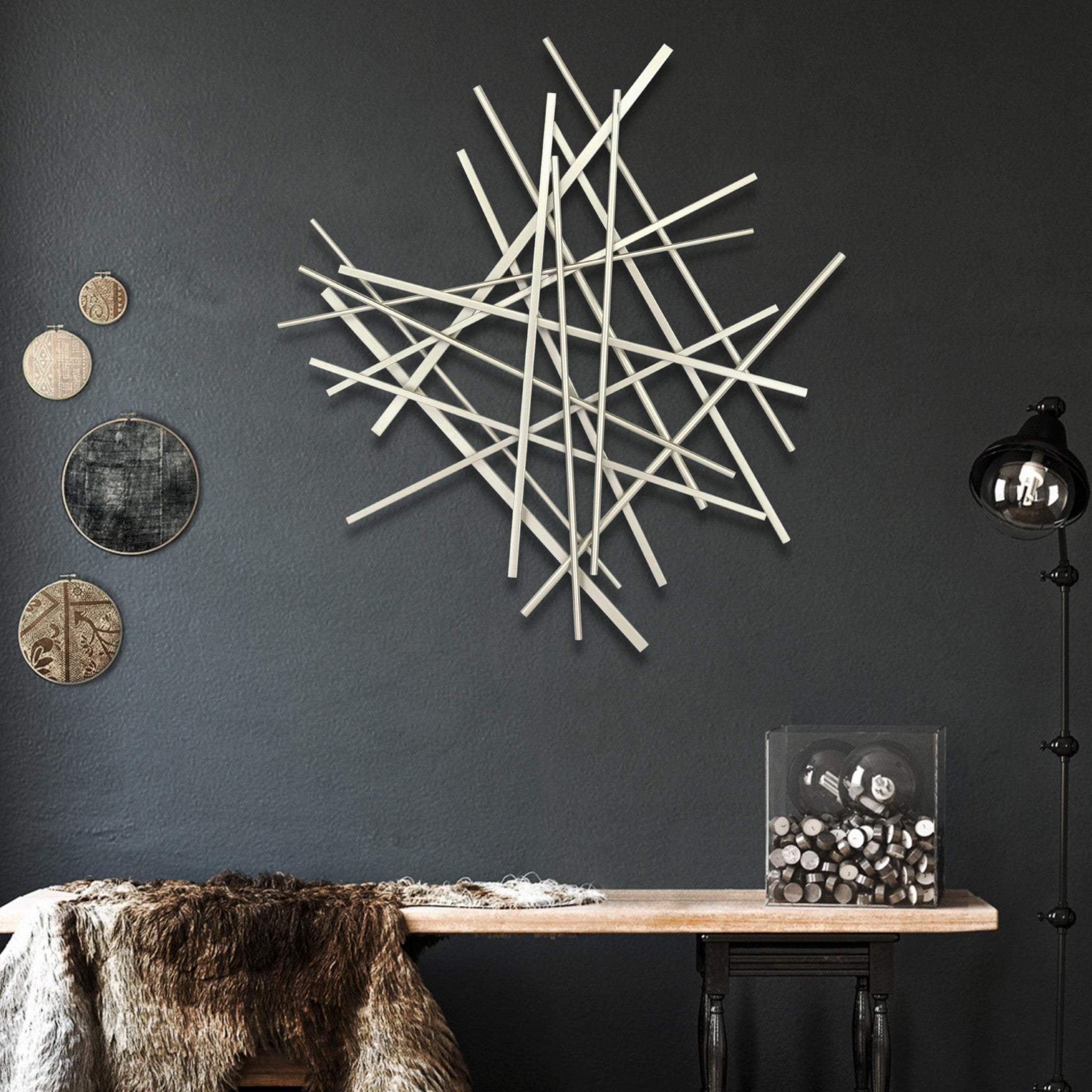 Silver Steel Wall Decor - Homeroots - Flyclothing LLC
