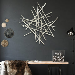 Silver Steel Wall Decor - Homeroots