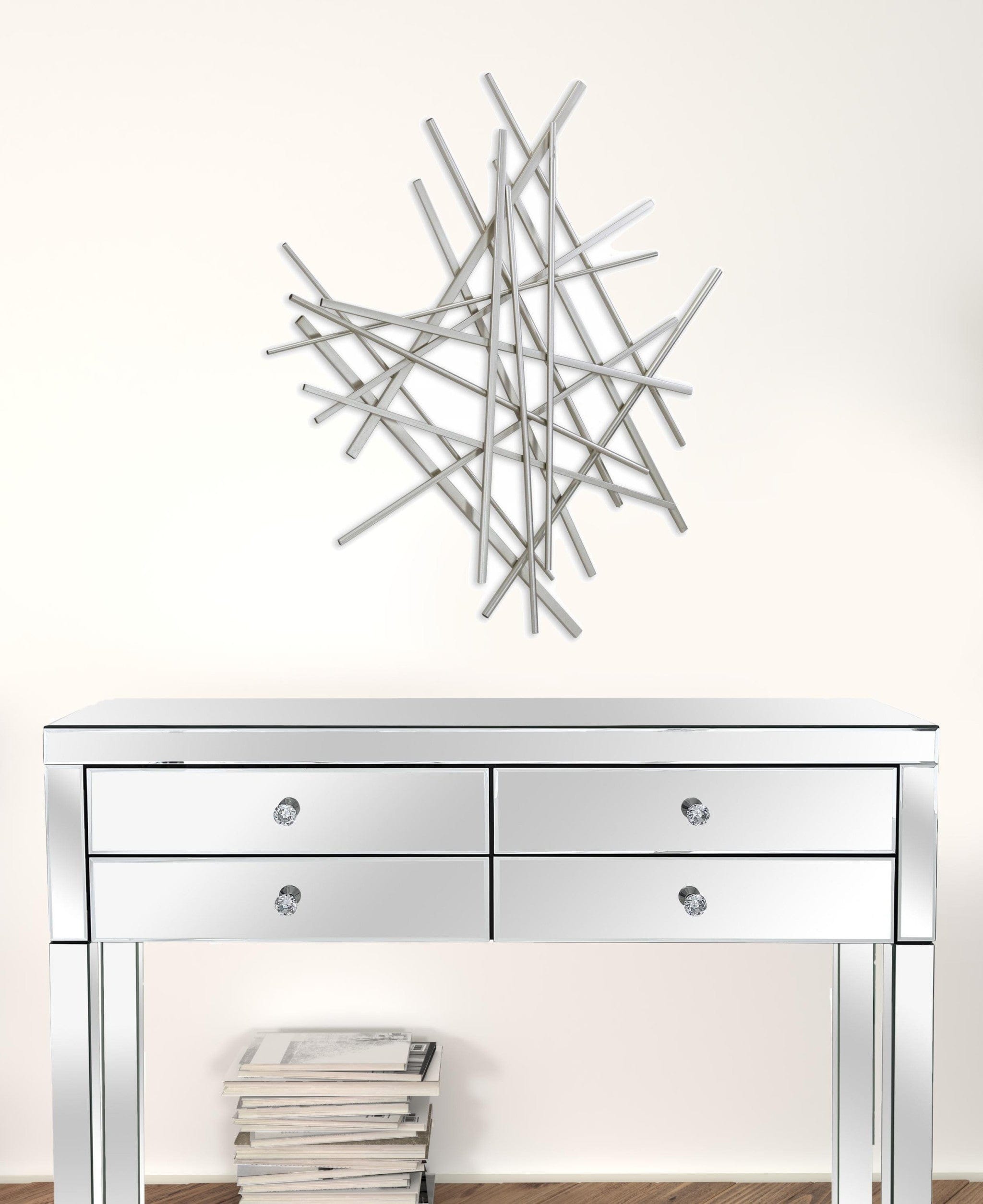 Silver Steel Wall Decor - Homeroots