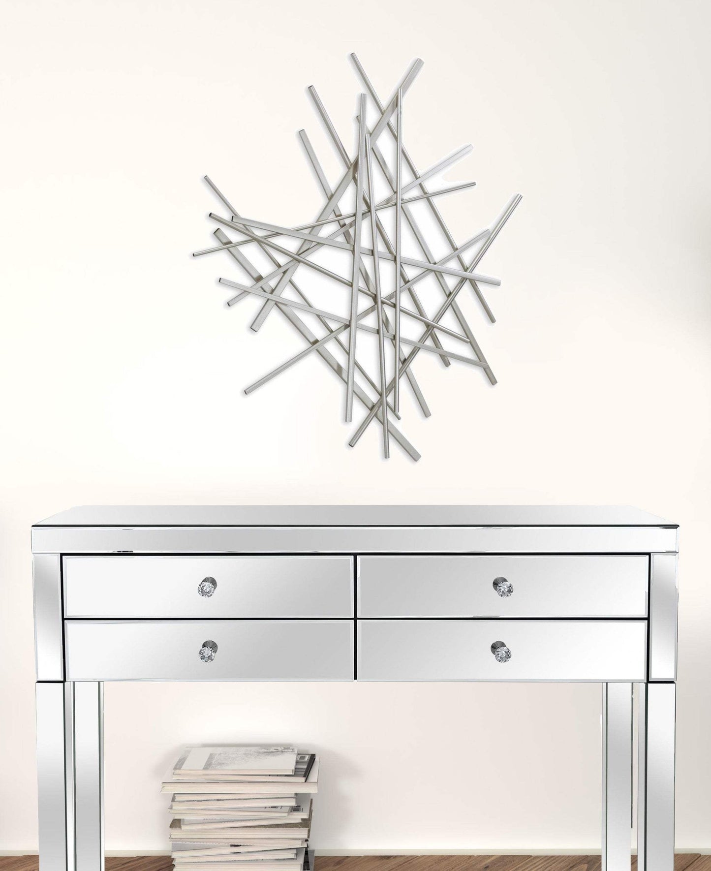Silver Steel Wall Decor - Homeroots - Flyclothing LLC