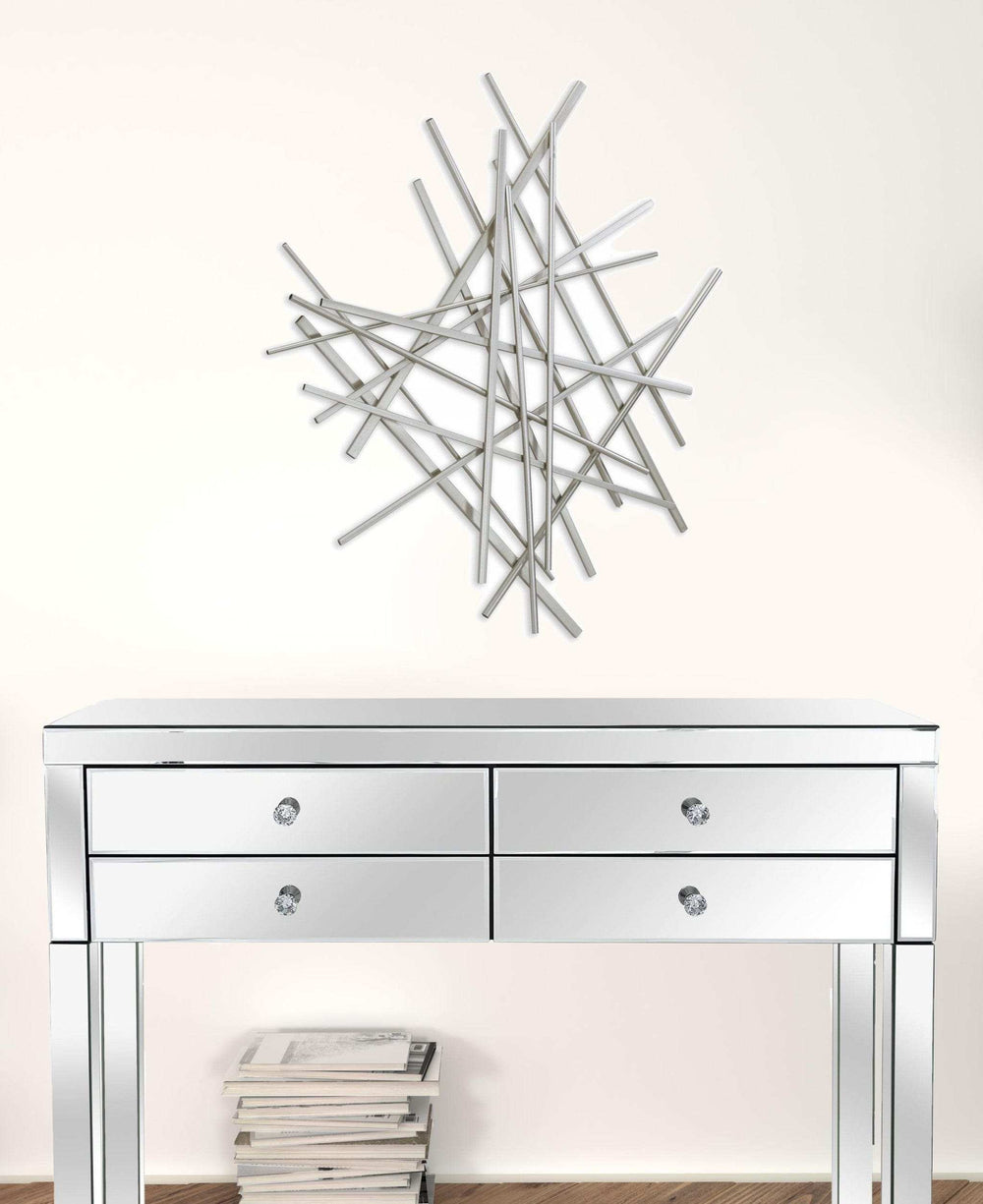 Silver Steel Wall Decor - Homeroots - Flyclothing LLC