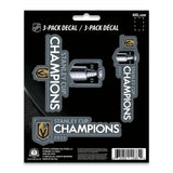 Vegas Golden Knights 2023 Stanley Cup Champions 3 Piece Decal Sticker Set - Vegas Golden Knights