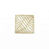 8" Gold Cast Iron Modern Abstract Tabletop Sculpture - Homeroots