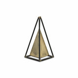 Narrow Metal Triangular Decorative Sculpture - Homeroots - Flyclothing LLC