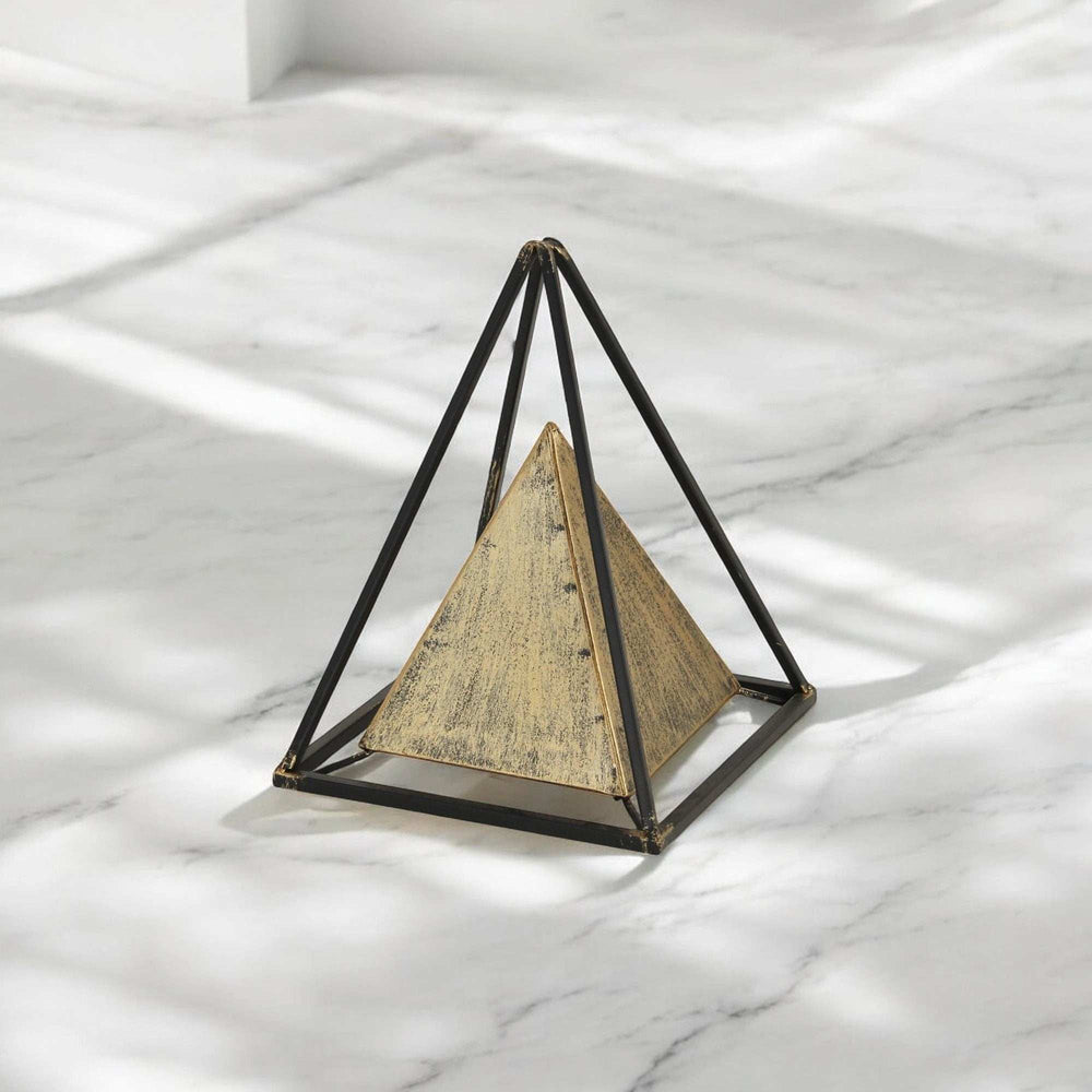 Metal Triangular Decorative Sculpture - Homeroots - Flyclothing LLC