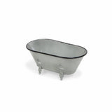 Jumbo Light Gray Bathtub Decorative Sculpture - Homeroots