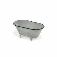 Jumbo Light Gray Bathtub Decorative Sculpture - Homeroots