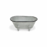 Jumbo Light Gray Bathtub Decorative Sculpture - Homeroots