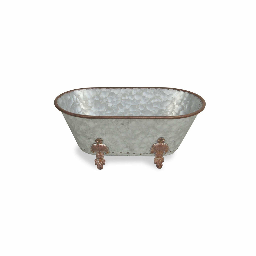 Jumbo Hammered Metal Bathtub Sculpture - Homeroots - Flyclothing LLC