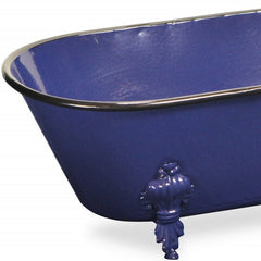 Jumbo Royal Blue Bathtub Decorative Sculpture - Homeroots
