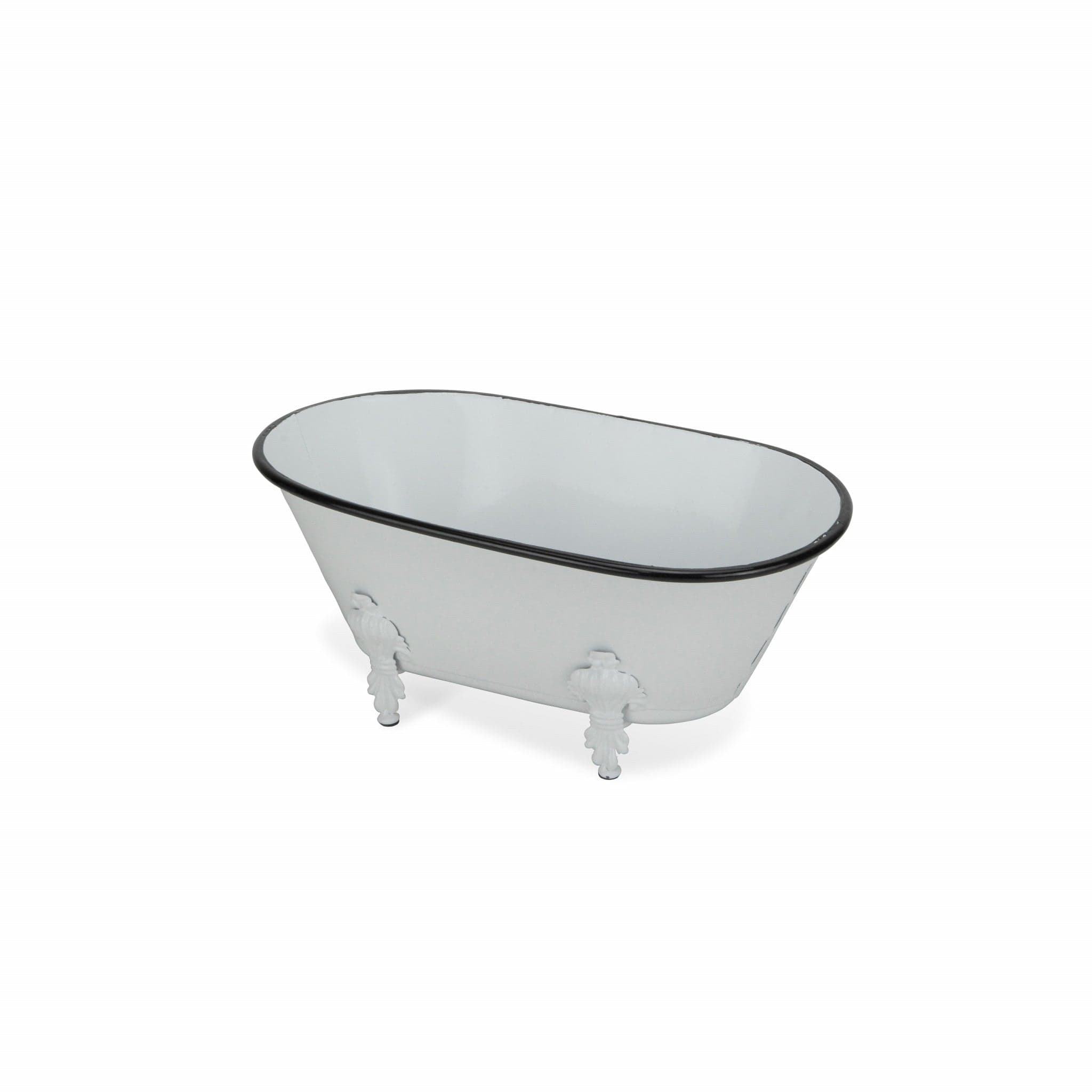 Jumbo White Bathtub Decorative Sculpture - Homeroots