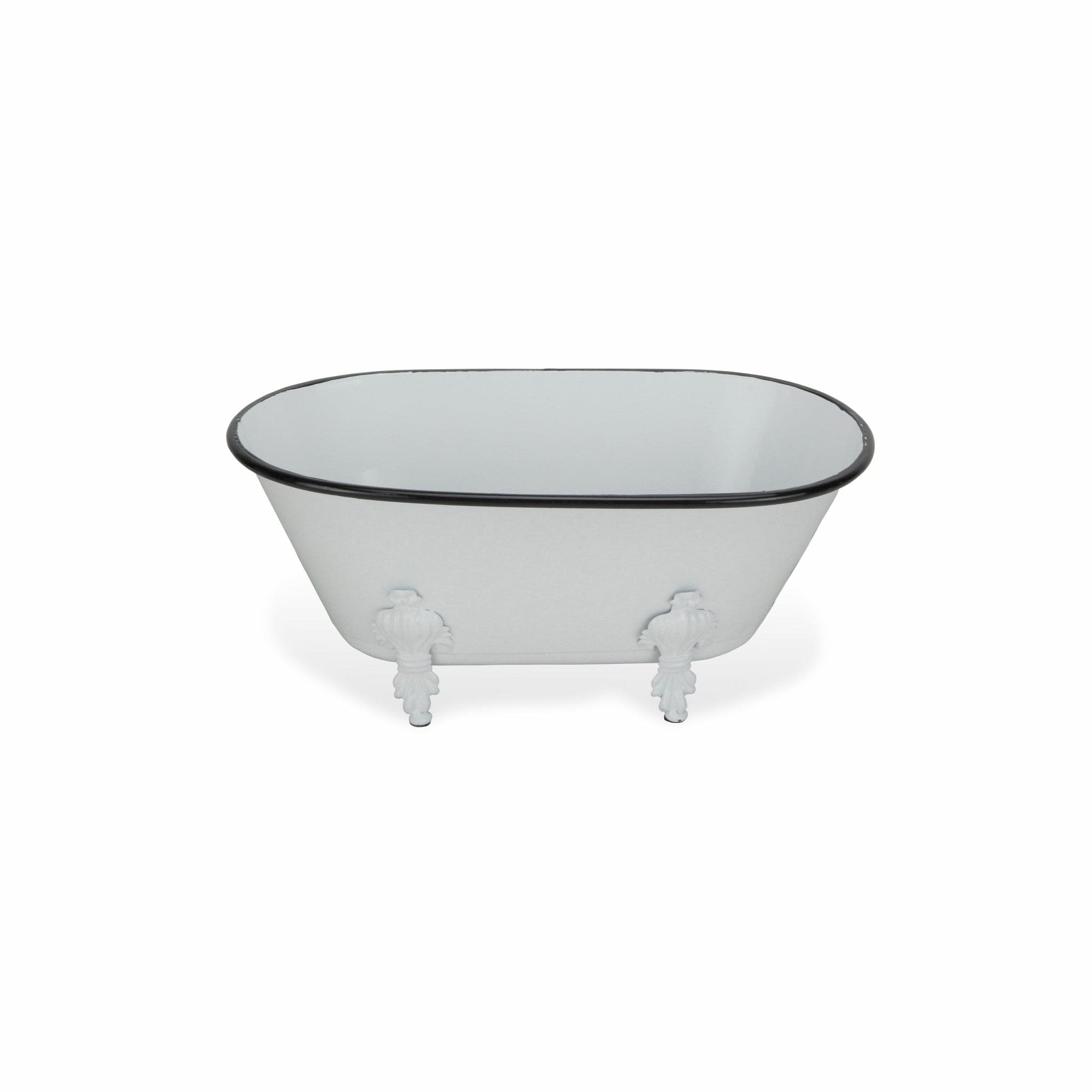 Jumbo White Bathtub Decorative Sculpture - Homeroots
