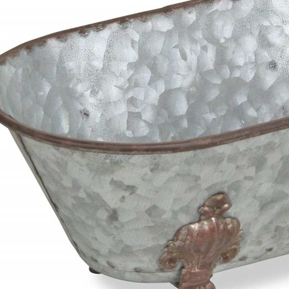 Hammered Metal Bathtub Decorative Sculpture - Homeroots - Flyclothing LLC