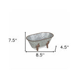 Hammered Metal Bathtub Decorative Sculpture - Homeroots - Flyclothing LLC