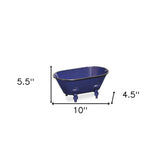 Royal Blue Bathtub Decorative Sculpture - Homeroots - Flyclothing LLC