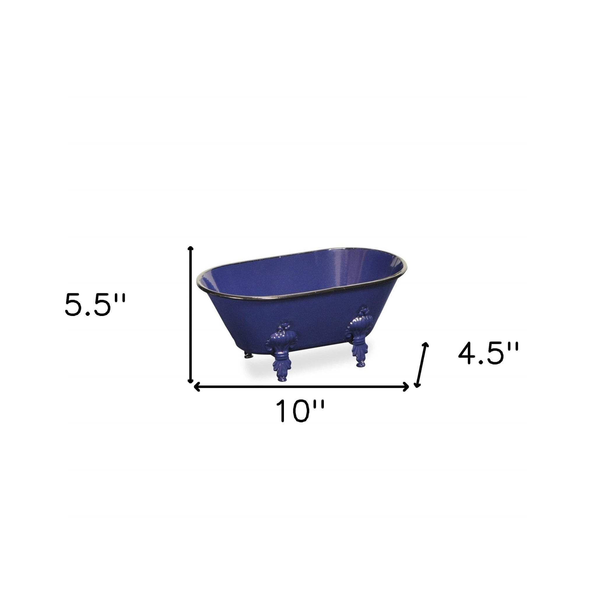 Royal Blue Bathtub Decorative Sculpture - Homeroots - Flyclothing LLC