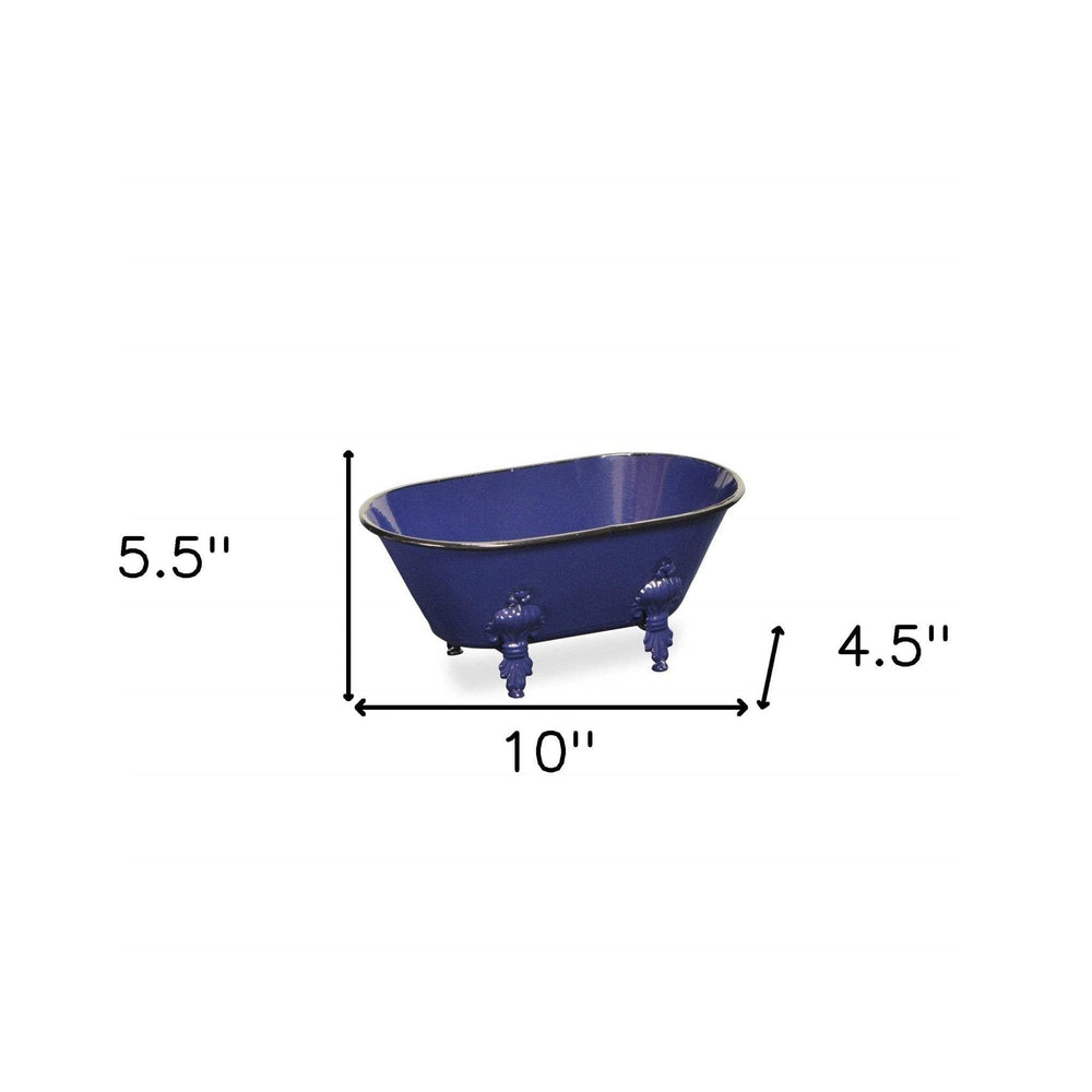 Royal Blue Bathtub Decorative Sculpture - Homeroots - Flyclothing LLC