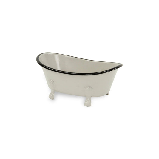 Petite Light Gray Bathtub Decor Piece - Homeroots