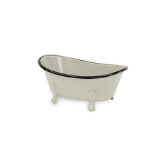 Petite Light Gray Bathtub Decor Piece - Homeroots