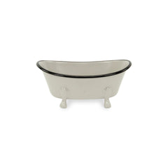 Petite Light Gray Bathtub Decor Piece - Homeroots