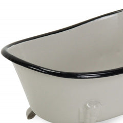 Petite Light Gray Bathtub Decor Piece - Homeroots