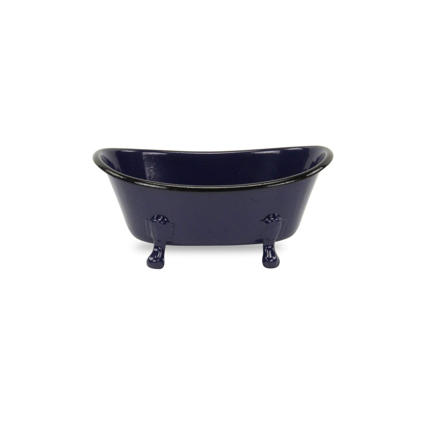 Navy Blue Metal Bath Tub Sculpture - Homeroots - Flyclothing LLC