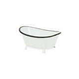 Petite White Bathtub Decorative Sculpture - Homeroots