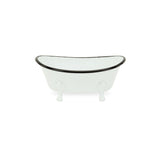 Petite White Bathtub Decorative Sculpture - Homeroots