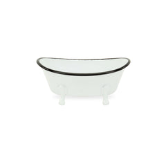 Petite White Bathtub Decorative Sculpture