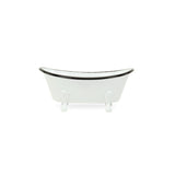 Petite White Bathtub Decorative Sculpture - Homeroots