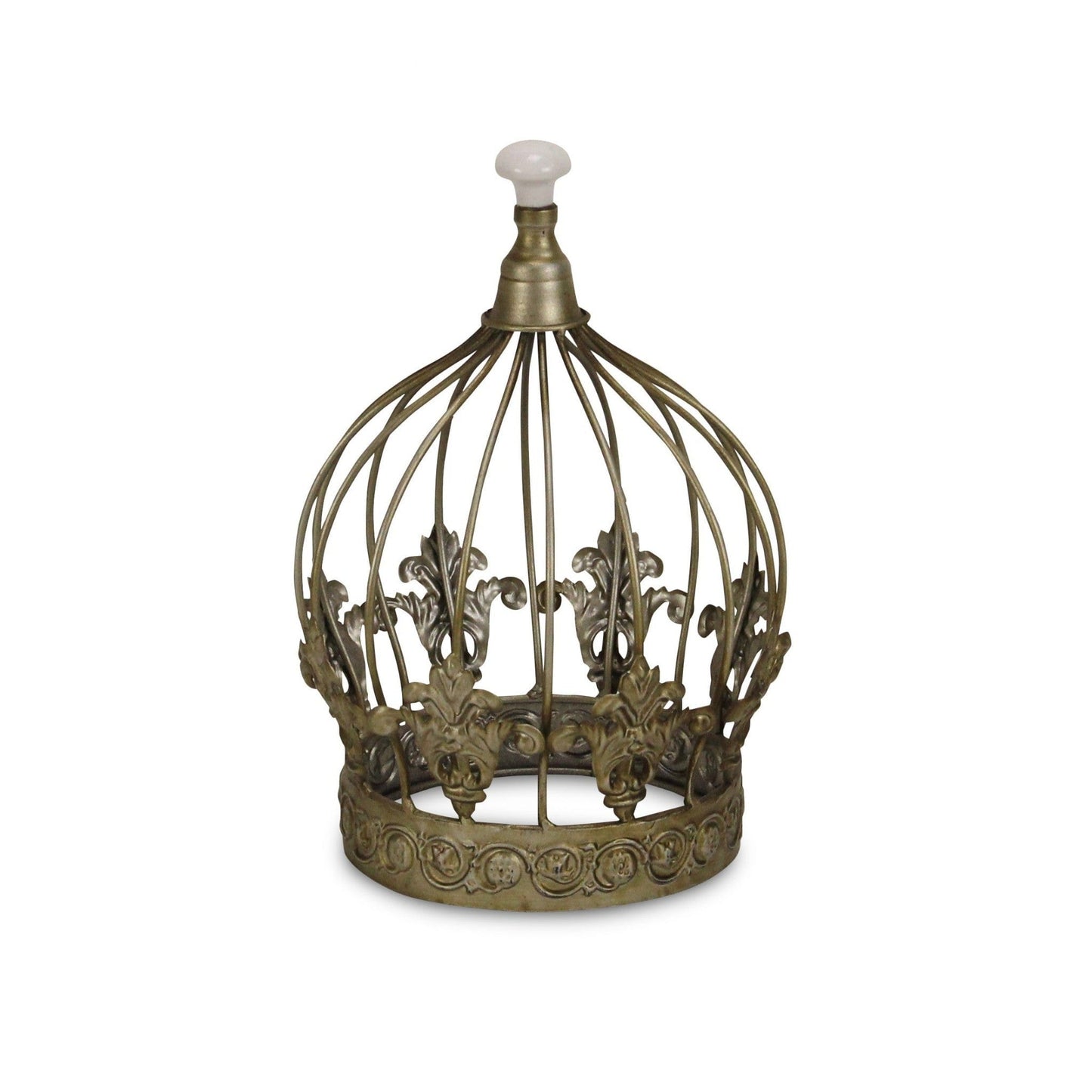 10" Bronze Metal Hand Painted Decorative Crown - Homeroots - Flyclothing LLC
